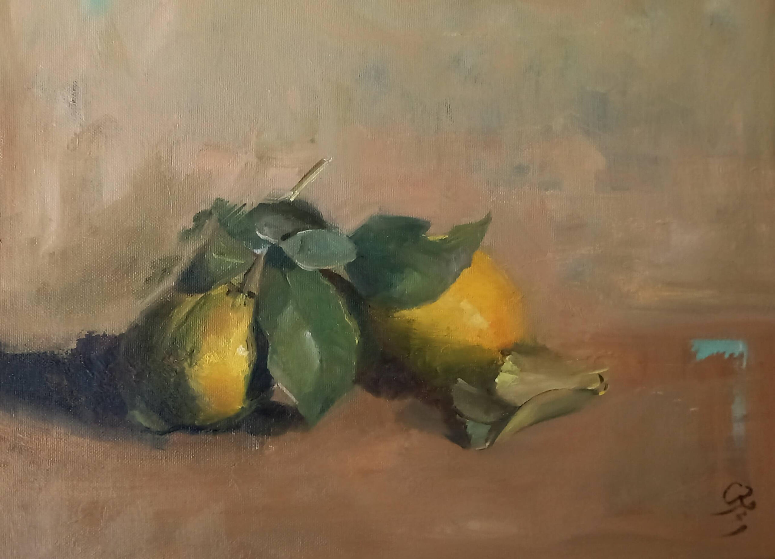 **Lemons** *Oil on canvas* 30 x 40 cm (12 x 16 inches)