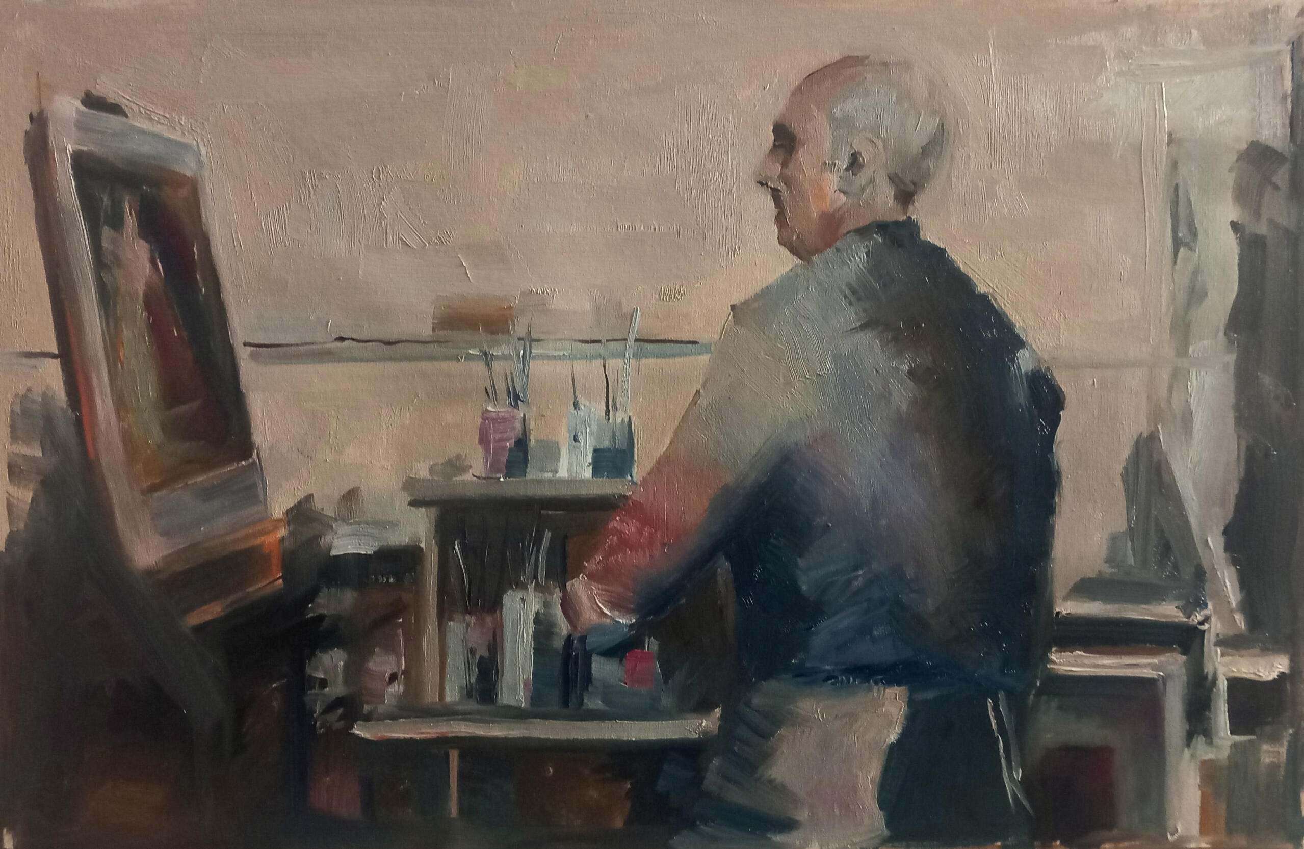 **Lemons** *Oil on canvas* 30 x 40 cm (12 x 16 inches)